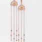 White Moon Long Earrings