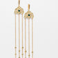 White Moon Long Earrings