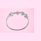 Kids silver bracelet with charms