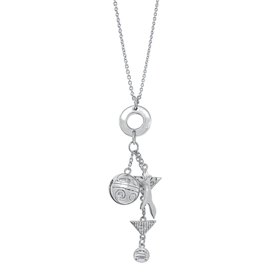 "Fox" necklace with 5 charms