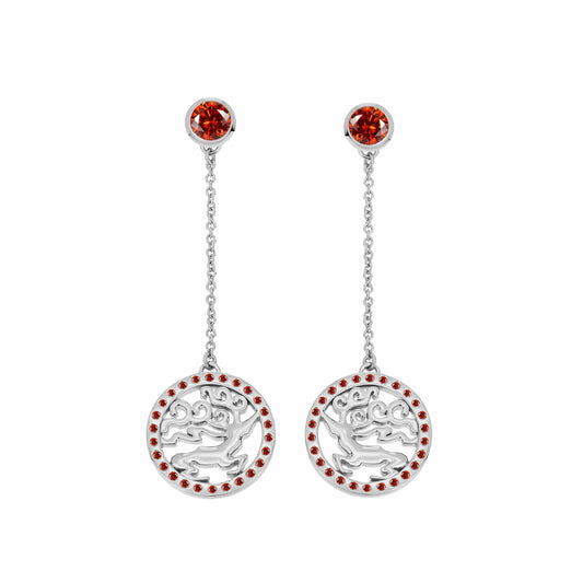 "Goo Maral" long earrings