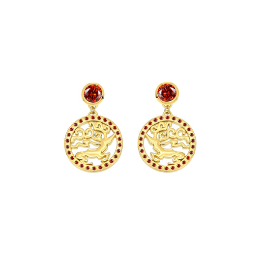 "Goo Maral" short earrings