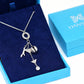 "Fox" necklace with 5 charms