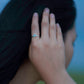 Silver ring with Rough Ethiopian Opal