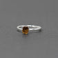 Silver ring with Rough Citrine