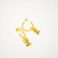 "Sweet" hoop earrings with charms