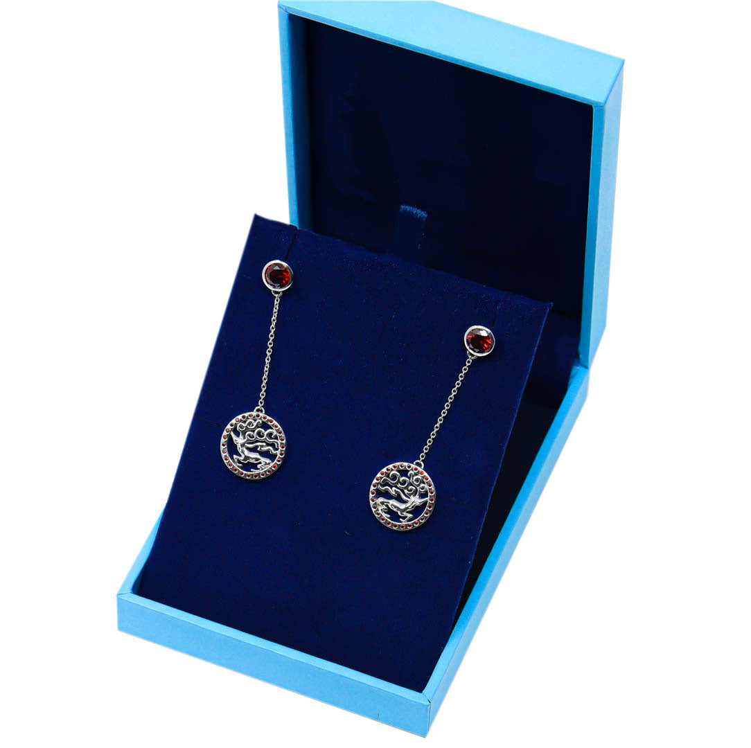 "Goo Maral" long earrings