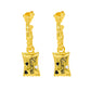 "Sweet" hoop earrings with charms